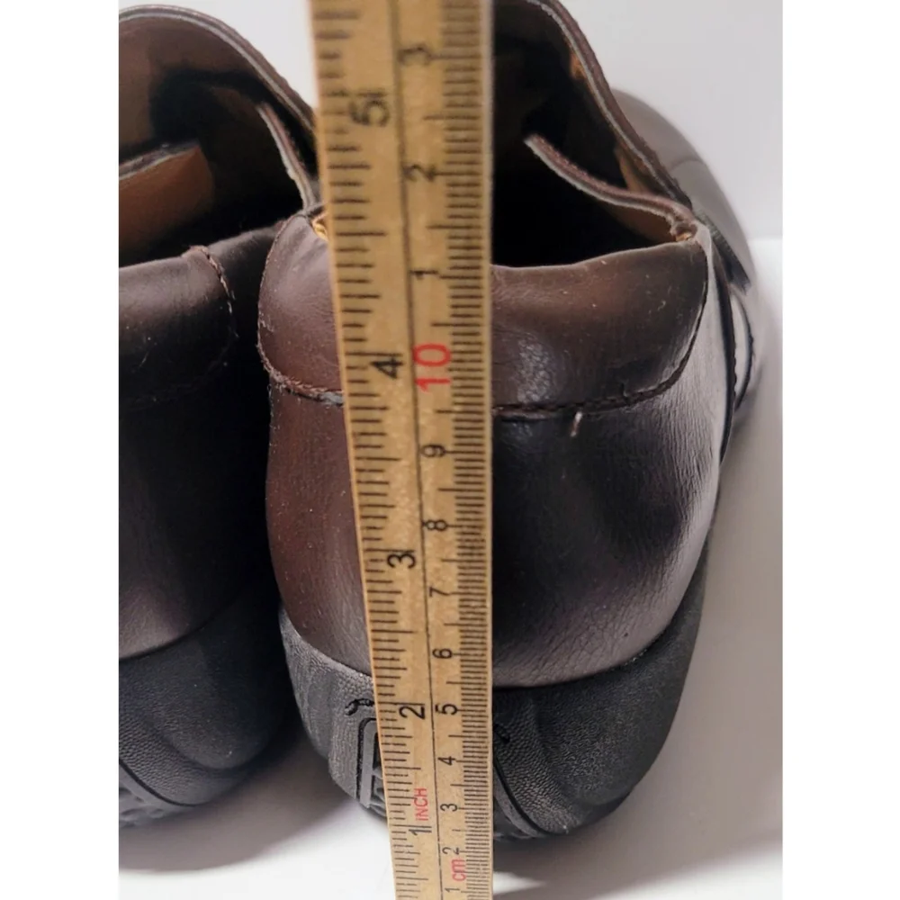 NATURALIZER Jance Womens Shoes Size 9M Brown Leather Wedge Neutral Comfy Office